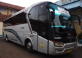 Bus Damri Cilacap Jakarta dengan kondisi yang masih cukup layak